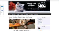 Desktop Screenshot of happycatretreat.com