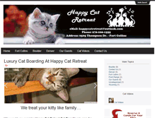 Tablet Screenshot of happycatretreat.com